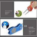Foldable Golf Divot Repair Tool with Golf Ball Tool Pitch Groove Cleaner Golf Accessories Putting Green Fork Training AidsEstaliosFitEstaliosFit183651766;20260421;1776809331FplhU