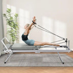 Foldable Pilates Reformer Machine – Adjustable Resistance