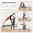 Foldable Pilates Reformer Machine with Adjustable Resistance and WheelsEstaliosFitEstaliosFit184447863;2026057;1778179963DNF5r