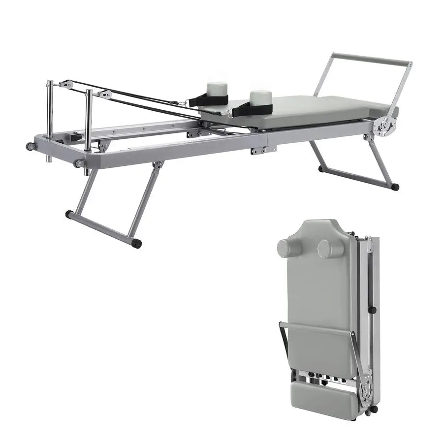 Foldable Pilates Reformer Machine with Adjustable Resistance and WheelsEstaliosFitEstaliosFit184447863;2026057;1778179963DNF5r
