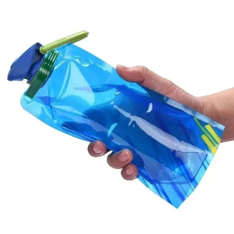 Foldable Water Bottles Flexible Reusable Travel Water Bottle Plastic Water Pouch Soft Flask Water Bag With Carabiner ClipEstaliosFitEstaliosFit183652340;20260421;1776809389fcSl2