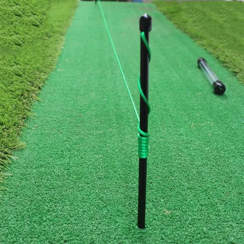 Golf Alignment Sticks Golf Putting Trainer Glass Fiber Rope Durable Practice Training Aids Direction Pegs Golf AccessoriesEstaliosFitEstaliosFit183651687;20260421;1776809255mlgNx