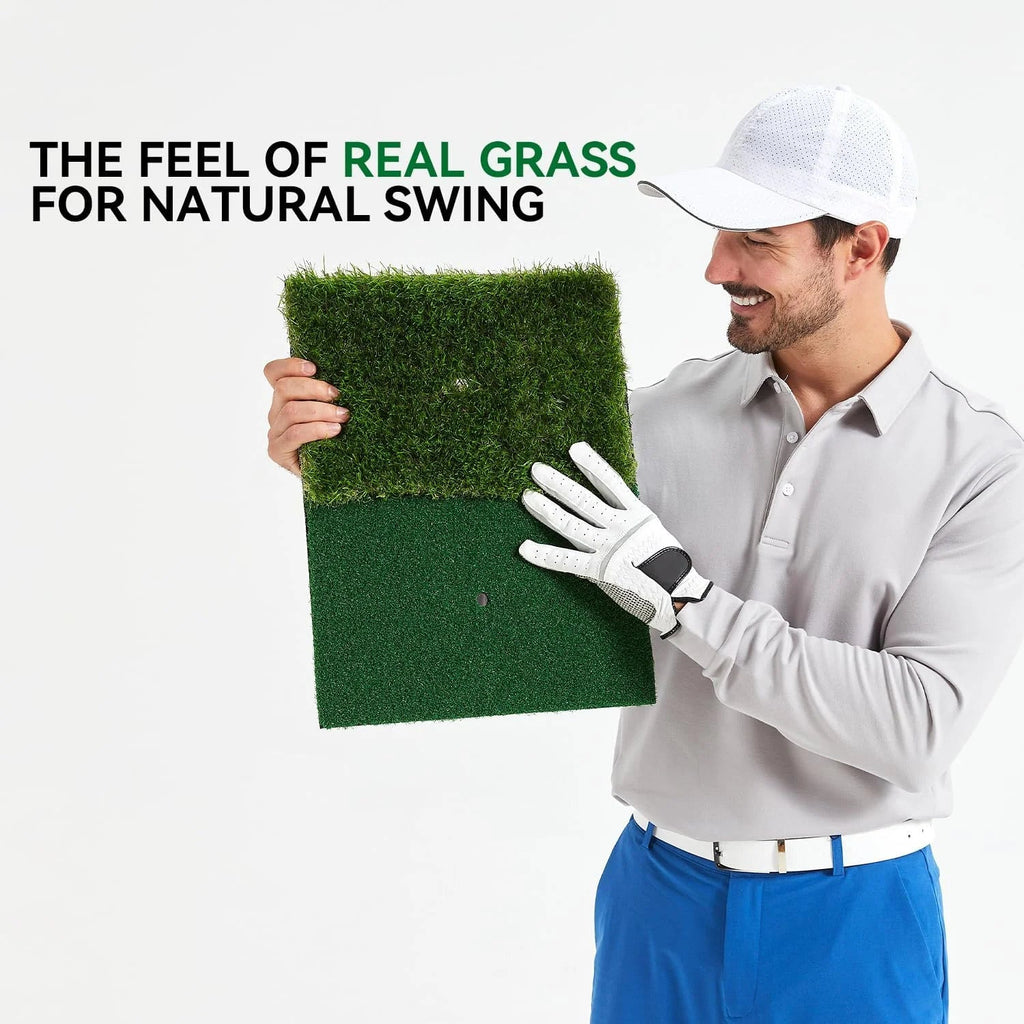 Golf Hitting Mat Artificial Turf Golf Practice Mat with Tee Hole Portable for Training Swing & Chipping in Backyard, Garage, BasEstaliosFitEstaliosFit183651629;20260421;1776809252YPLxZ