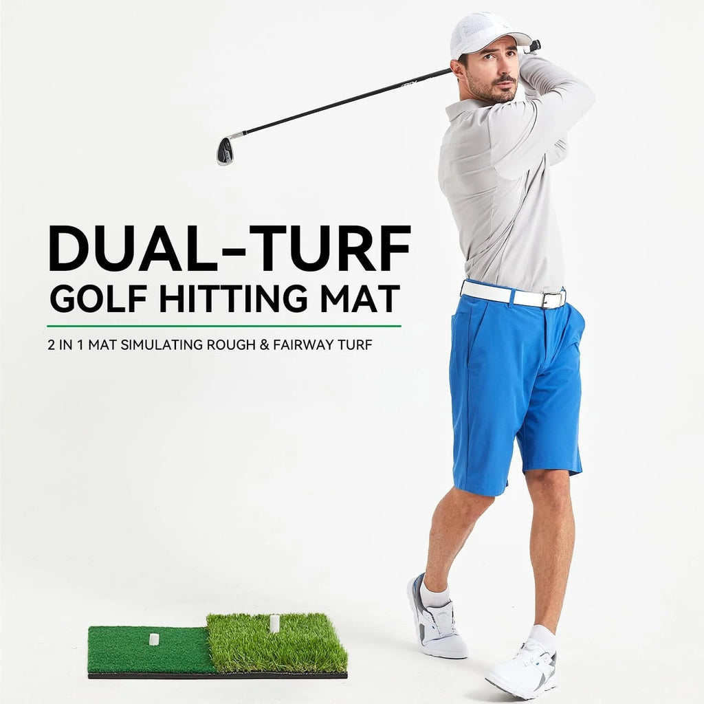 Golf Hitting Mat Artificial Turf Golf Practice Mat with Tee Hole Portable for Training Swing & Chipping in Backyard, Garage, BasEstaliosFitEstaliosFit183651629;20260421;1776809252YPLxZ