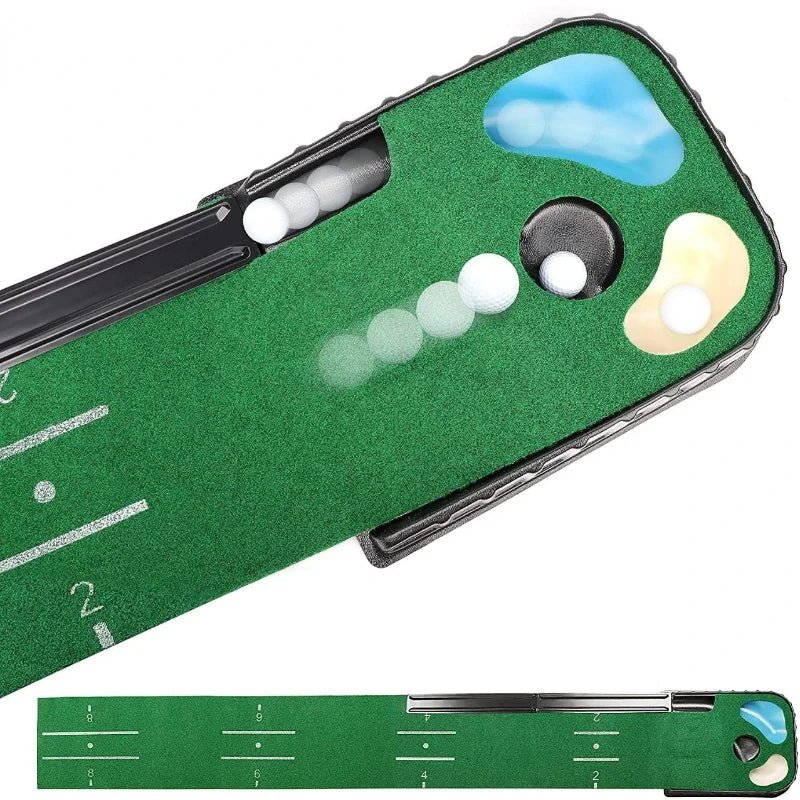 Golf Indoor Putting Mat Putter Trainer Green Carpet Practice Set Ball Return Mats PM005EstaliosFitEstaliosFit183651707;20260421;1776809255ltcPl