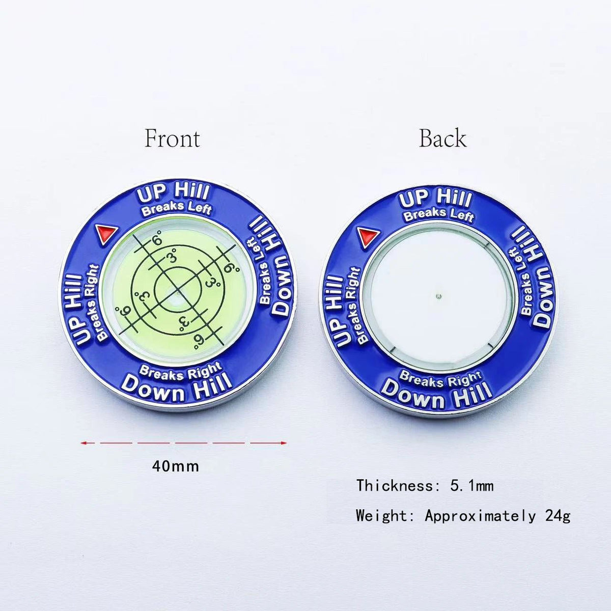 Golf Putt Ball Marker High Precision Round Golf Putt Green Reader Golfing Putting Aid Golf Slope Putting Level ReaderEstaliosFitEstaliosFit183651746;20260421;17768093294KQh0
