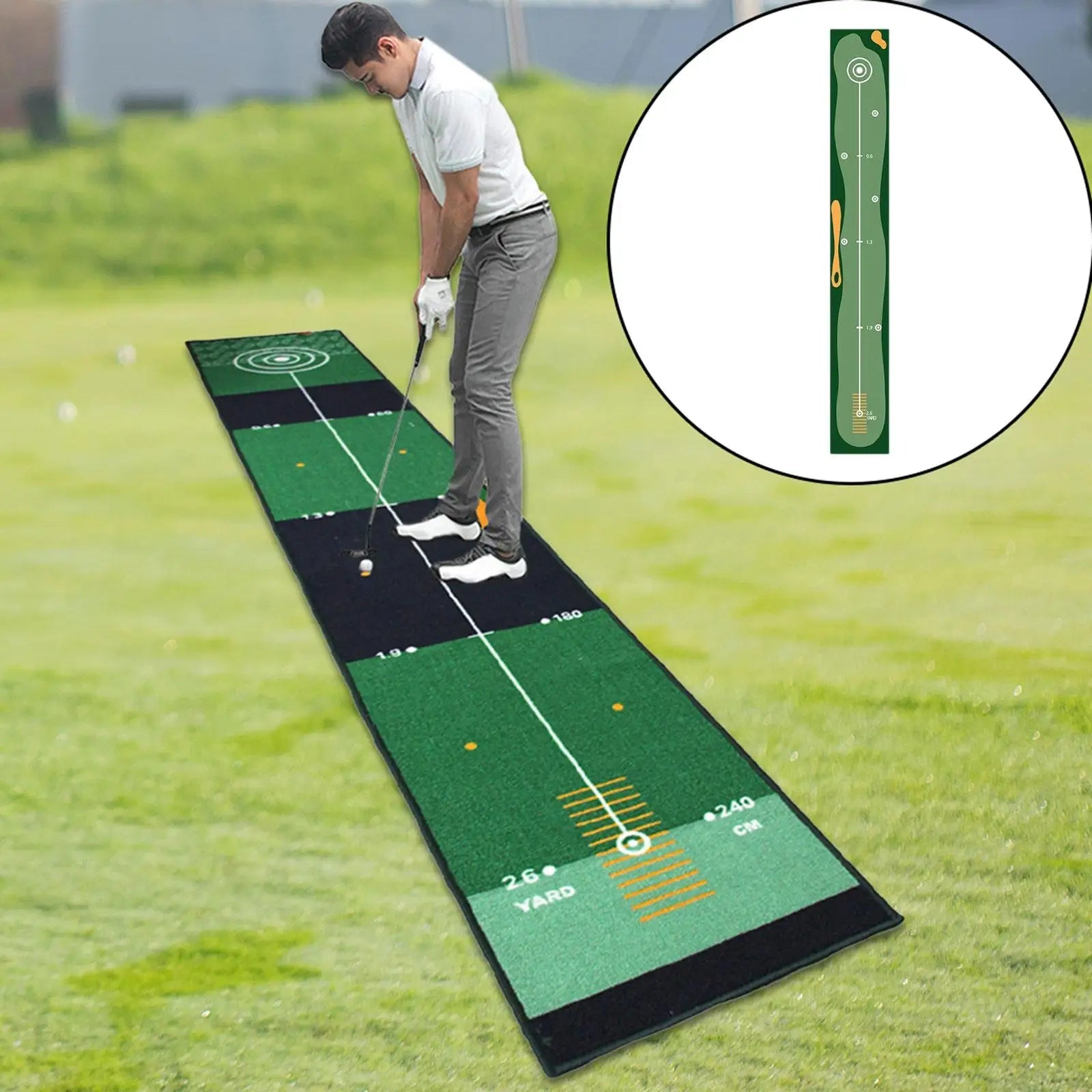 Golf Putting Indoor Golf Hitting Mat Green Mat Golf Practice Training Aid Equipment for Home Outdoor Backyard Golf PracticeEstaliosFitEstaliosFit183651663;20260421;1776809253idWvx