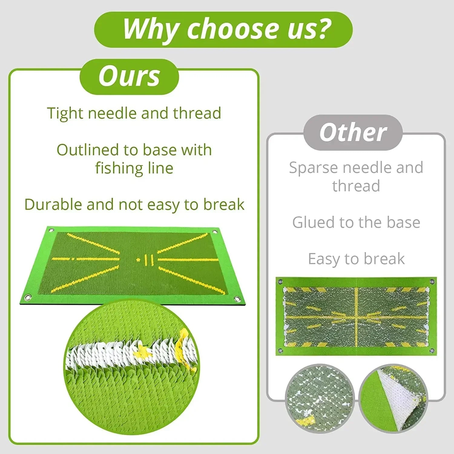 Golf Training Mat for Swing Detection Batting Path Feedback Practice Hitting Mats Golf Training Aids Equipment Outdoor IndoorEstaliosFitEstaliosFit183651632;20260421;17768092520n6CJ