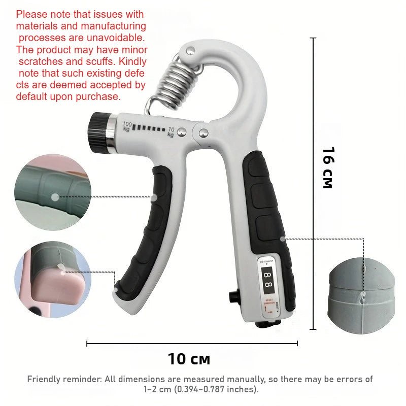 Grip Strength Trainer Forearm Strengthener Hand Squeezer Adjustable Resistance Hand Grip Strengthener for Muscle Building.