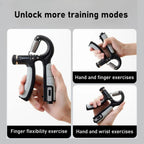 Grip Strength Trainer Forearm Strengthener Hand Squeezer Adjustable Resistance Hand Grip Strengthener for Muscle Building.