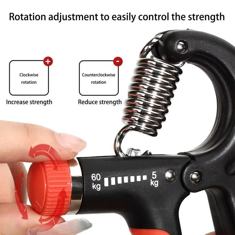 Grip Strength Trainer Hand Exerciser Adjustable Resistance Finger Strengthener Hand Grip Trainer With Counter And For Athletes.