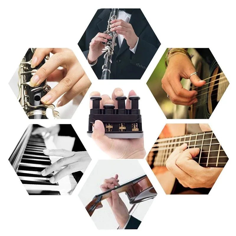Hand Finger Exerciser Hand Grip Strengthener 4-Tension Adjustable Ergonomic Silicone Finger Trainer for Arthritis Therapy.