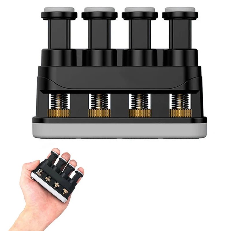 Hand Finger Exerciser Hand Grip Strengthener 4-Tension Adjustable Ergonomic Silicone Finger Trainer for Arthritis Therapy.