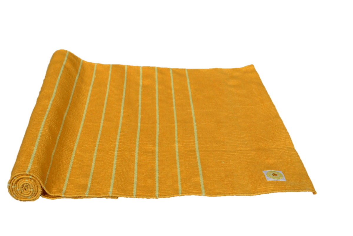 Handwoven cotton Floor Yoga Meditation Prayer RugDC - OMSutraEstaliosFitDC-363573Yoga