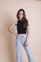 High – Neck Brami Top – Racerback