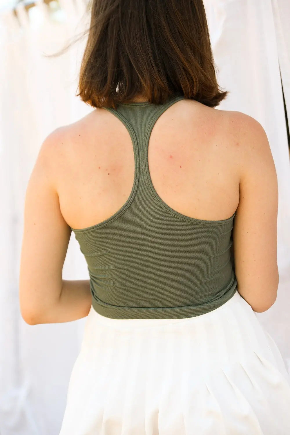 High – Neck Brami Top – Racerback