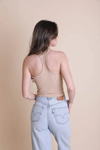 High – Neck Brami Top – Racerback