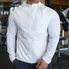 High Quality Nylon Sport Coat Mens Gym Fitness Hoodies Outdoor Workout Tops Hooded Training Running Zipped Jacket ClothesEstaliosFitEstaliosFit184449789;2026057;17781804086iYSj