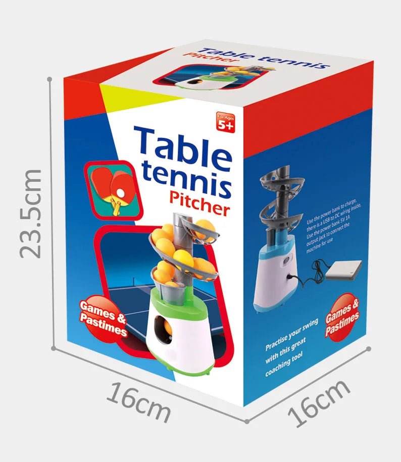 High Quality Portable Table Tennis Ball Pitcher Dual Power Supply Version Ping Pong Ball Robot Pitching Machine For TrainersEstaliosFitEstaliosFit183651917;20260421;1776809349jIhlq
