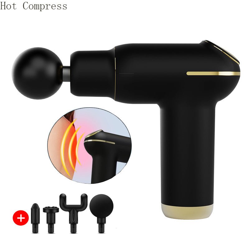 Hot Compress Percussion Massage Gun — Portable Electric Muscle Relaxer.