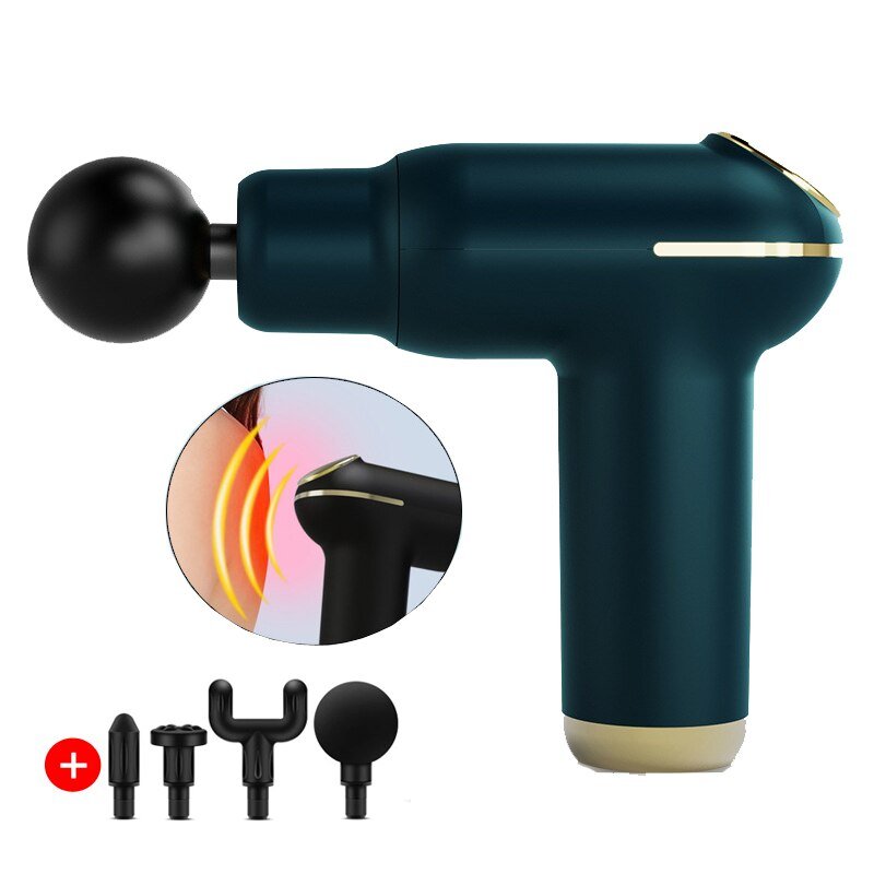 Hot Compress Percussion Massage Gun — Portable Electric Muscle Relaxer.