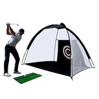 Indoor 2M Golf Practice Net Tent Golf Hitting Cage Garden Grassland Practice Tent Golf Training Equipment Mesh Mat Outdoor SwingEstaliosFitEstaliosFit183651659;20260421;1776809253xsdR8