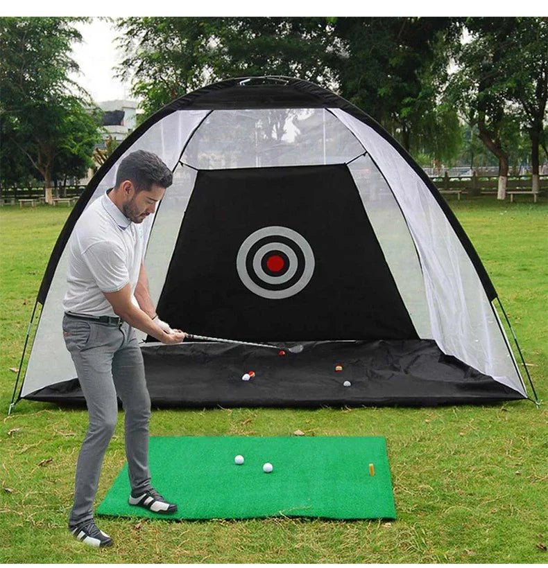 Indoor 2M Golf Practice Net Tent Golf Hitting Cage Garden Grassland Practice Tent Golf Training Equipment Mesh Mat Outdoor SwingEstaliosFitEstaliosFit183651659;20260421;1776809253xsdR8