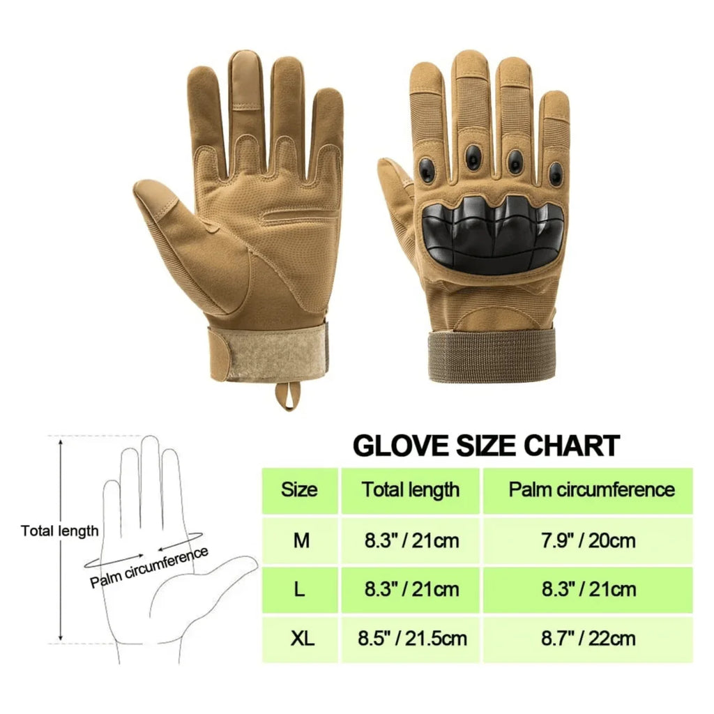 JupiterGear Tactical Military Airsoft Gloves for Outdoor Sports, Paintball, and Motorcycling with Touchscreen Fingertip CapabilityDC - JupiterGearEstaliosFitDC-2972670
