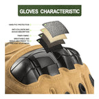 JupiterGear Tactical Military Airsoft Gloves for Outdoor Sports, Paintball, and Motorcycling with Touchscreen Fingertip CapabilityDC - JupiterGearEstaliosFitDC-2972670