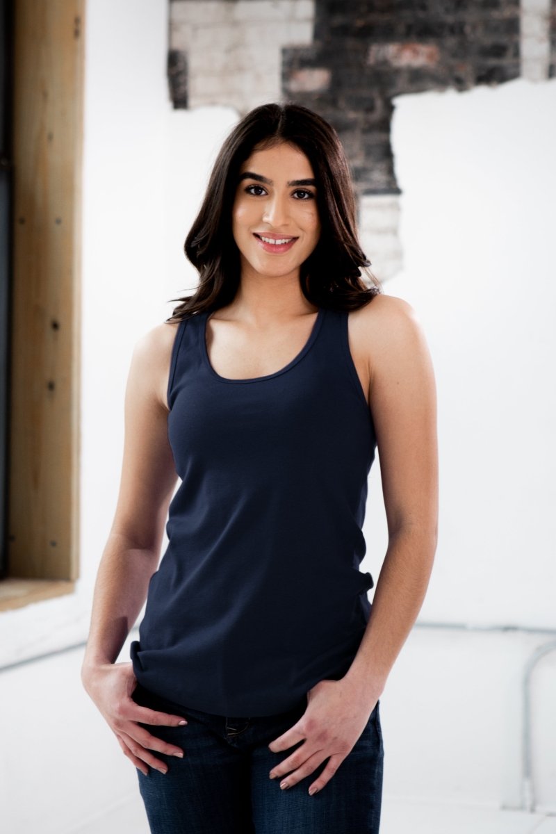 Ladies Premium Cotton Rib Racerback TankDC - GOEX ApparelEstaliosFitDC-610157
