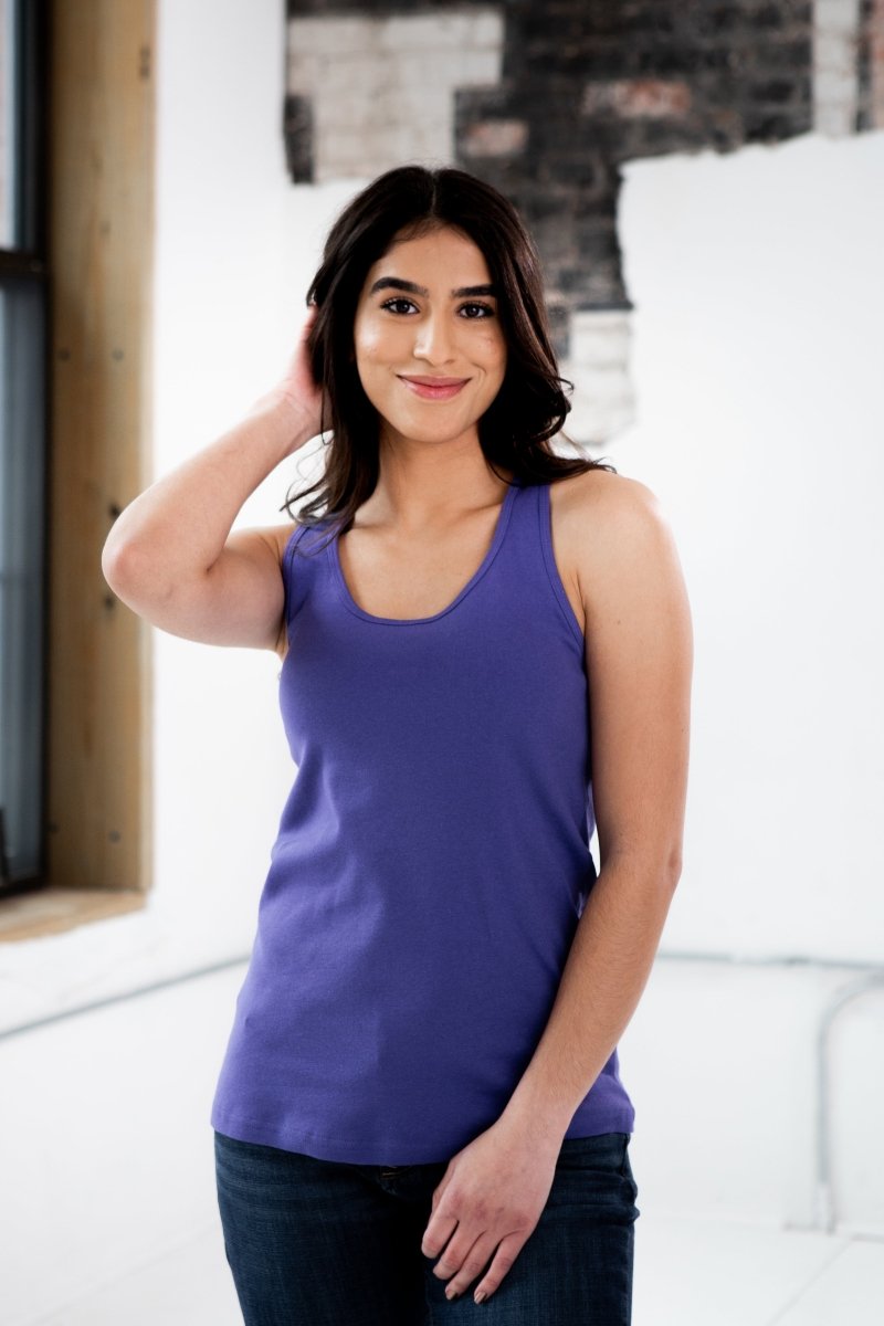Ladies Premium Cotton Rib Racerback TankDC - GOEX ApparelEstaliosFitDC-610157