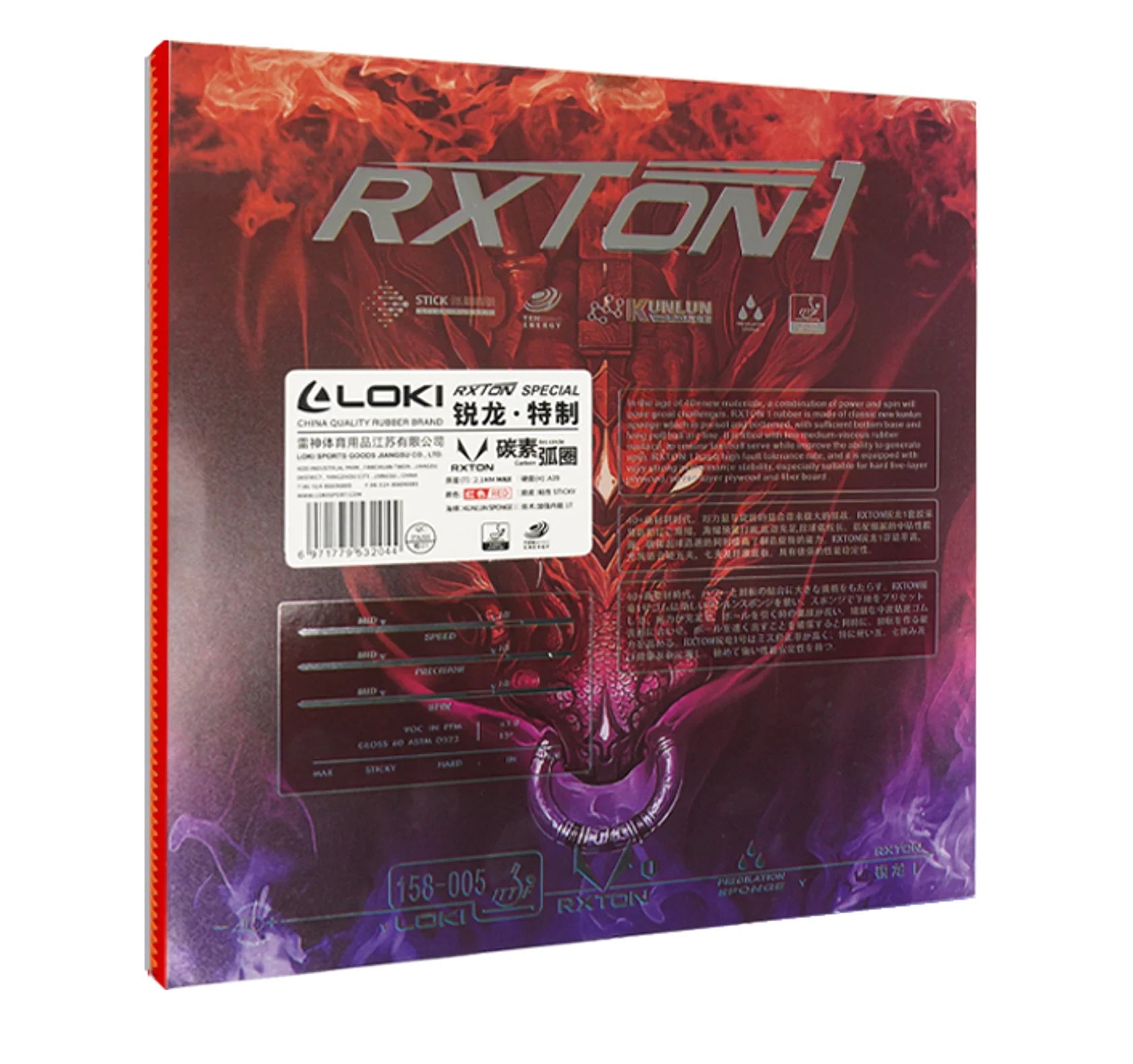 LOKI RXTON 1 Original Table Tennis Rubber RXTON - 1 Allround Spin Control Ping Pong SpongeEstaliosFitEstaliosFit183652055;20260421;1776809357NsasR