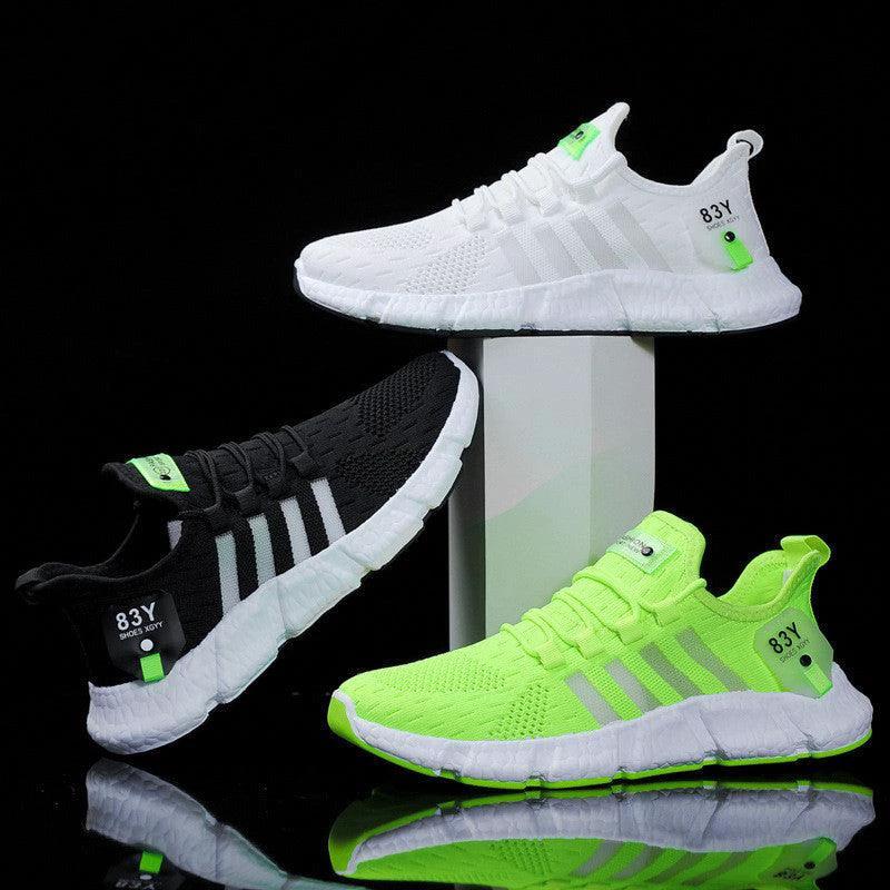 Men's Breathable Mesh Sports Shoes – Flying Weave Upper - product view 3
