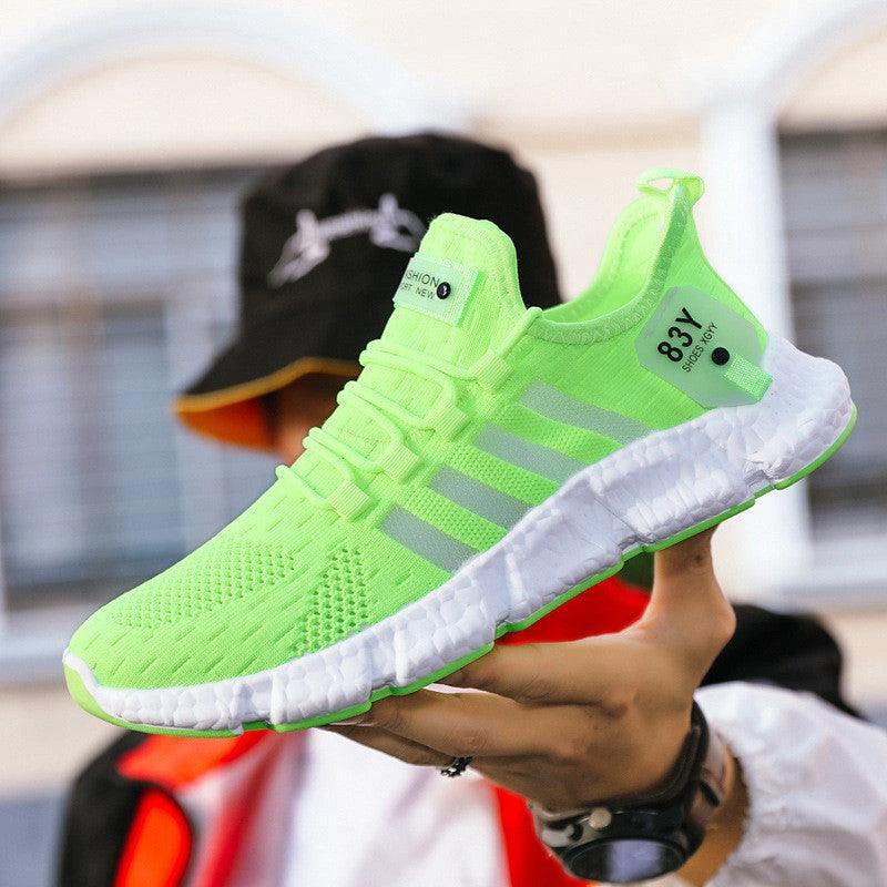 Men's Breathable Mesh Sports Shoes – Flying Weave Upper - product view 4