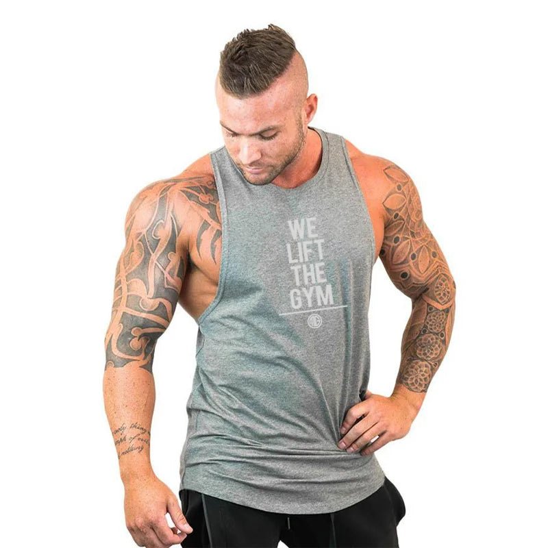Men Bodybuilding Tank Tops Gym Workout Fitness Cotton Sleeveless Shirt Running Vest Stringer Singlet Male Summer Sports ClothesEstaliosFitEstaliosFit184450070;2026057;1778180430YU8zX