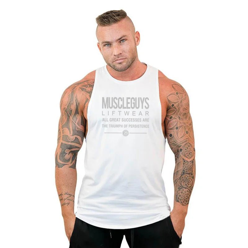 Men Bodybuilding Tank Tops Gym Workout Fitness Cotton Sleeveless Shirt Running Vest Stringer Singlet Male Summer Sports ClothesEstaliosFitEstaliosFit184450090;2026057;1778180430QsuE2