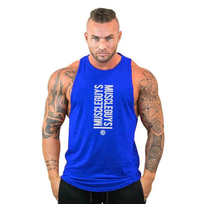 Men Bodybuilding Tank Tops Gym Workout Fitness Cotton Sleeveless Shirt Running Vest Stringer Singlet Male Summer Sports ClothesEstaliosFitEstaliosFit184450085;2026057;1778180430cTkZk