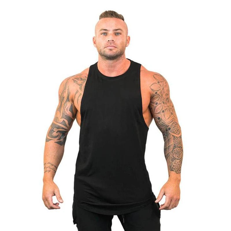 Men Bodybuilding Tank Tops Gym Workout Fitness Cotton Sleeveless Shirt Running Vest Stringer Singlet Male Summer Sports ClothesEstaliosFitEstaliosFit184450073;2026057;17781804303loG2