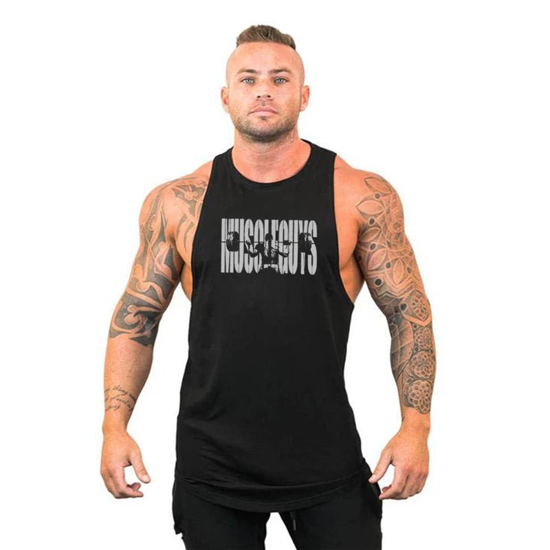 Men Bodybuilding Tank Tops Gym Workout Fitness Cotton Sleeveless Shirt Running Vest Stringer Singlet Male Summer Sports ClothesEstaliosFitEstaliosFit184450088;2026057;1778180430FSi3a