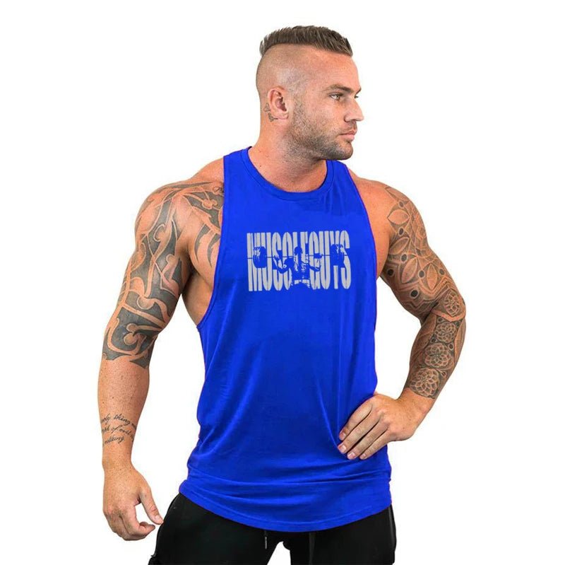Men Bodybuilding Tank Tops Gym Workout Fitness Cotton Sleeveless Shirt Running Vest Stringer Singlet Male Summer Sports ClothesEstaliosFitEstaliosFit184450080;2026057;1778180430RXd2a