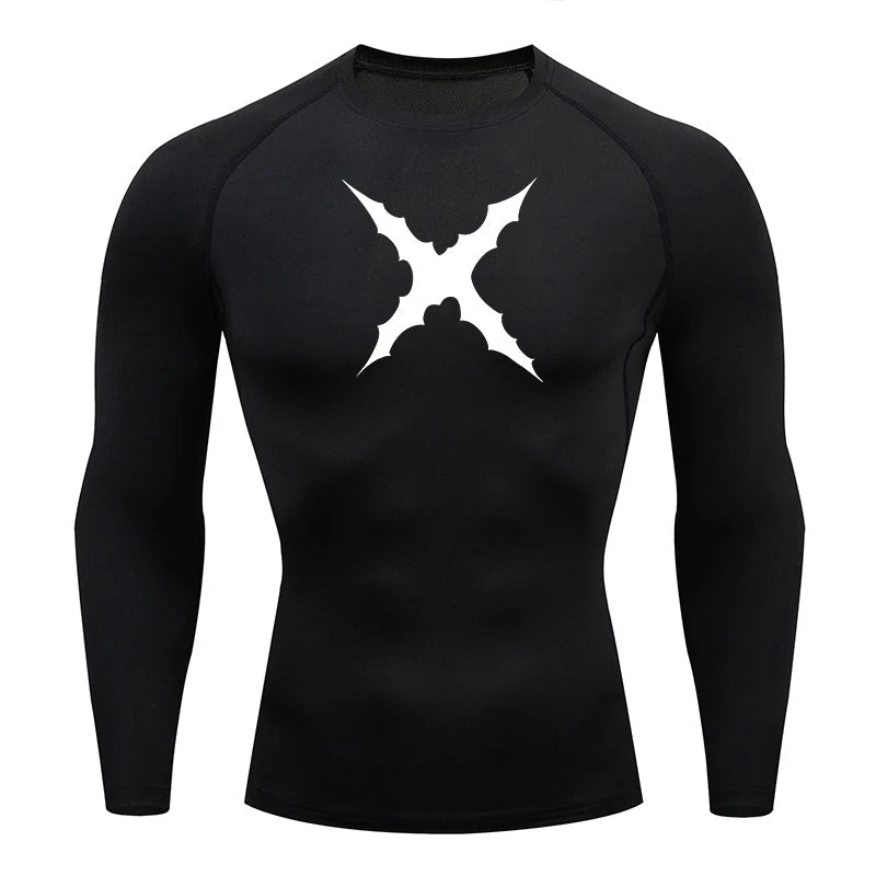 Men Scar Print Compression Shirt Quick Dry Athletic BaselayerEstaliosFitEstaliosFit184218189;2026052;17777035686W4UG