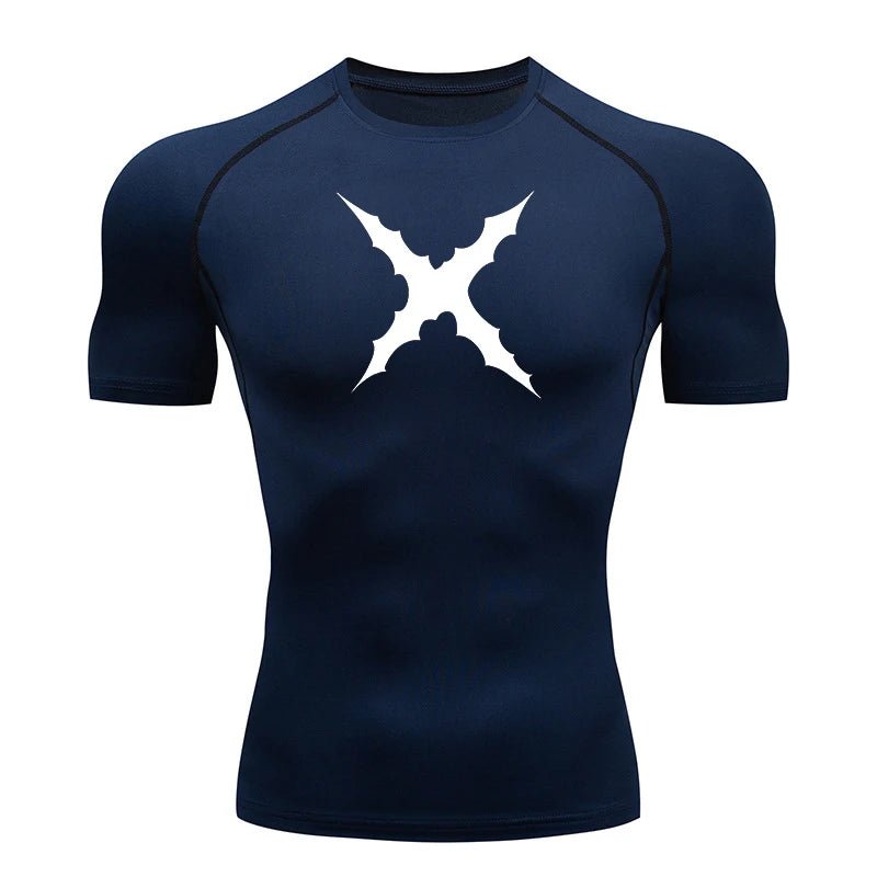 Men Scar Print Compression Shirt Quick Dry Athletic BaselayerEstaliosFitEstaliosFit184218190;2026052;1777703568O3nS9
