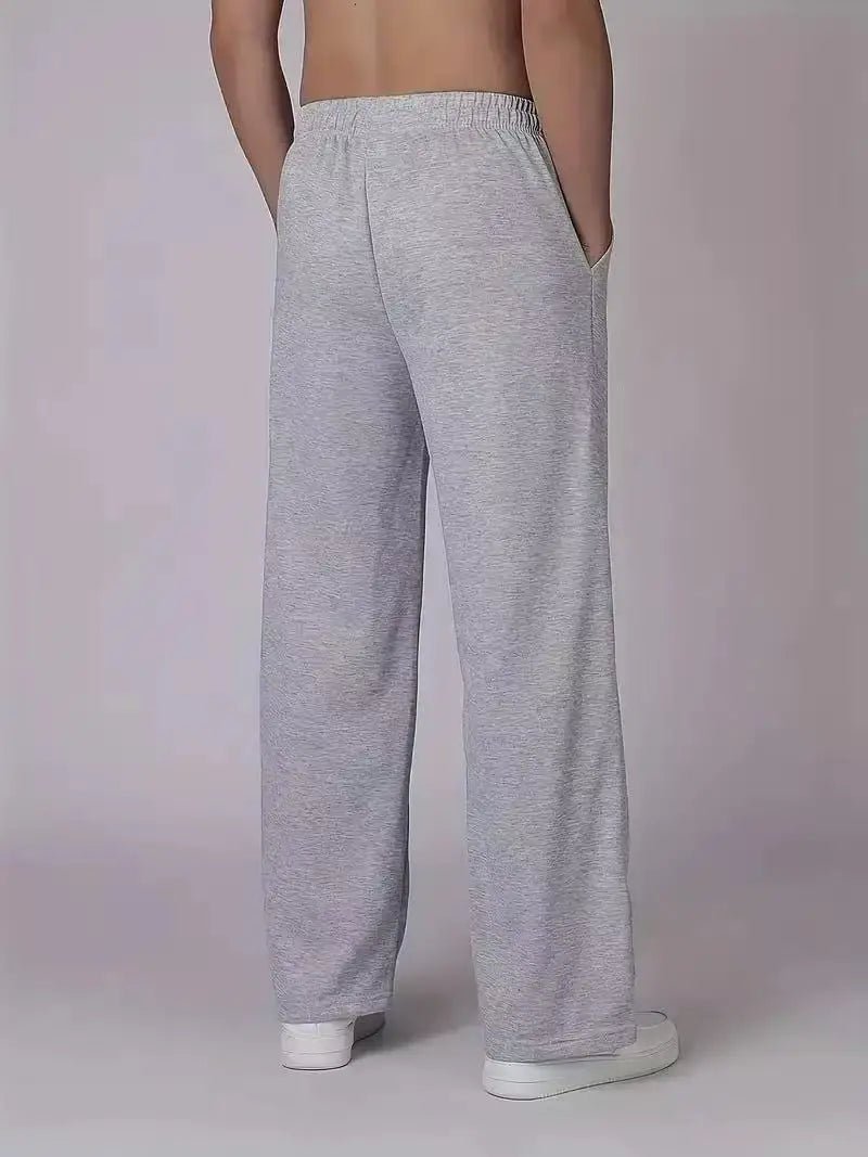 Men's American Style Loose Fit Sport Pants Casual Running Fitness Straight Leg Long Trousers Elastic Waist Gym Workout ClothesEstaliosFitEstaliosFit184449581;2026057;17781803978F9hd