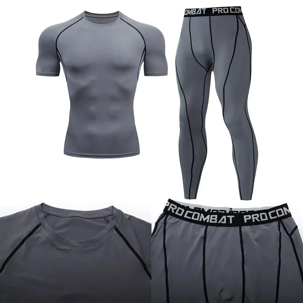 Men's Compression Sportswear Suit GYM Tight Clothes Yoga Sets Workout Jogging MMA Fitness Clothing Tracksuit Pants SportingEstaliosFitEstaliosFit184449541;2026057;1778180388SXarY