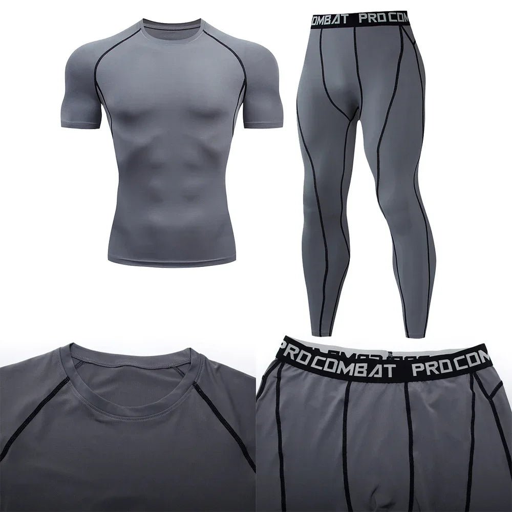 Men's Compression Sportswear Suit GYM Tight Clothes Yoga Sets Workout Jogging MMA Fitness Clothing Tracksuit Pants SportingEstaliosFitEstaliosFit184449441;2026057;17781803887LrAJ
