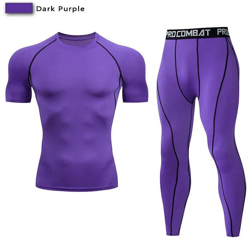 Men's Compression Sportswear Suit GYM Tight Clothes Yoga Sets Workout Jogging MMA Fitness Clothing Tracksuit Pants SportingEstaliosFitEstaliosFit184449455;2026057;1778180388f33g8