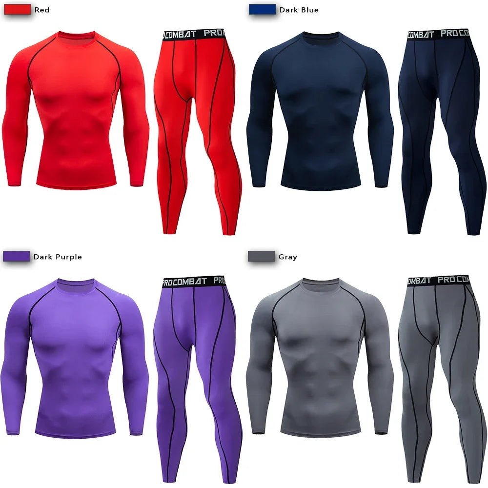 Men's Compression Sportswear Suit GYM Tight Clothes Yoga Sets Workout Jogging MMA Fitness Clothing Tracksuit Pants SportingEstaliosFitEstaliosFit184449441;2026057;17781803887LrAJ