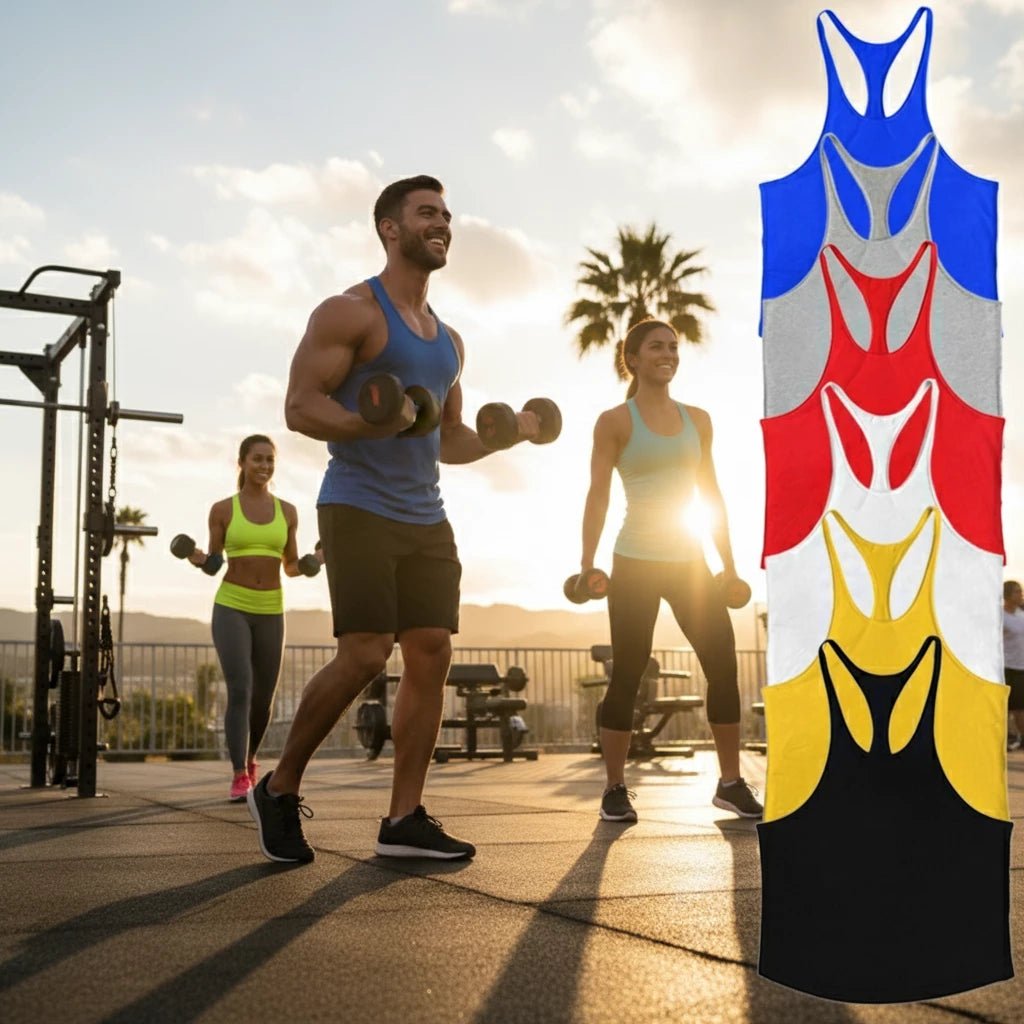 Mens Cotton Y - Back Tank Top for Gym TrainingEstaliosFitEstaliosFit184218135;2026052;1777703561vuzHA