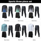Men's Elastic Compression Bodybuilding Sportswear Gym Fitness Shirts Long - Sleeved Workout Clothes Tights Pants and Running TrackEstaliosFitEstaliosFit184450168;2026057;177818043376Uqg