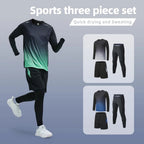 Men's Elastic Compression Bodybuilding Sportswear Gym Fitness Shirts Long - Sleeved Workout Clothes Tights Pants and Running TrackEstaliosFitEstaliosFit184450168;2026057;177818043376Uqg